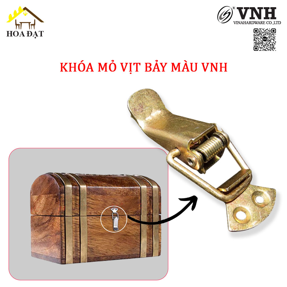 Khóa mỏ vịt bảy màu loại nhỏ, 38x30mm VNH TL1010Z23-TL1010Z23