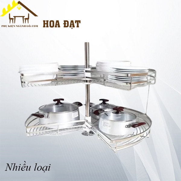 Mâm xoay 270, nan dẹt, inox304 - VNH270A