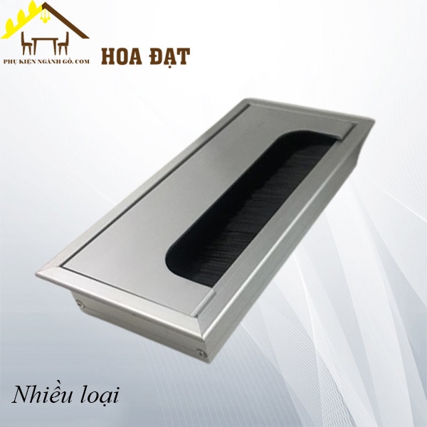 Nắp luồn dây điện nhôm, hình chữ nhật 160x80 W160A-W160A