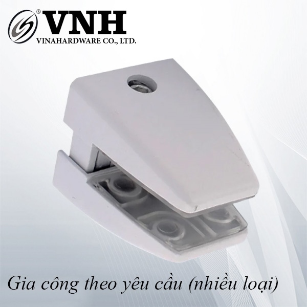 Kẹp vách ngăn bàn - Pat ( bas ) kẹp kính không chân H0001T