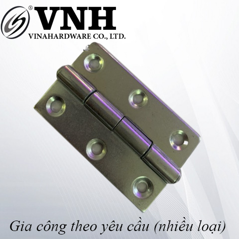 Bản lề lá 60x39x1.4 màu trắng kẽm HHL60391