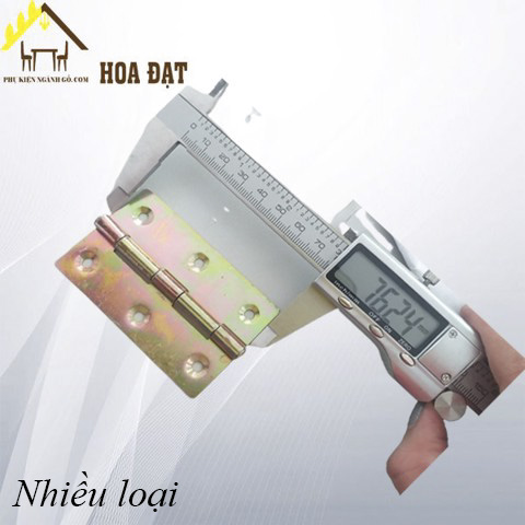 Bản lề lá 76*50*1.5mm, sắt xi bảy màu HHL7650