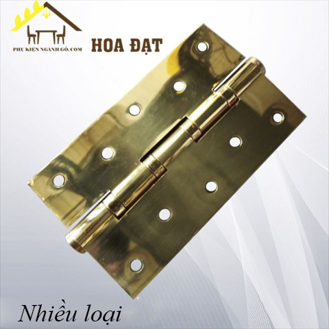 Bản lề lá cửa đi đồng thau cao cấp dài 130mm dày 3mm H1274D