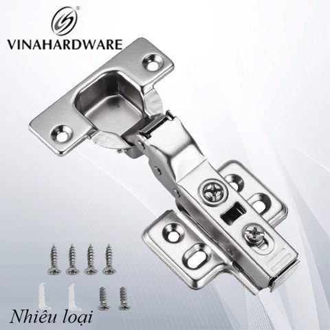 Bản lề bật hơi giảm chấn H0035B loại cong vừa Inox 304