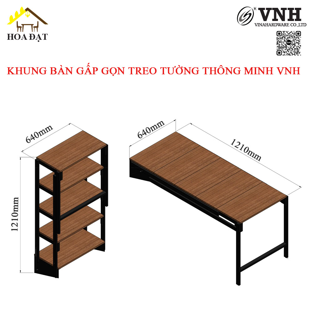 Khung bàn gấp gọn treo tường thông minh  - VNH1210640