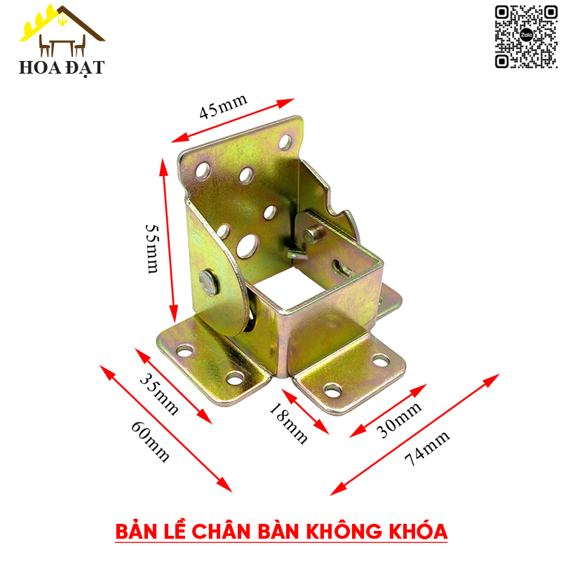 Bản Lề Chân Bàn Có Khóa, Không Khóa VNH