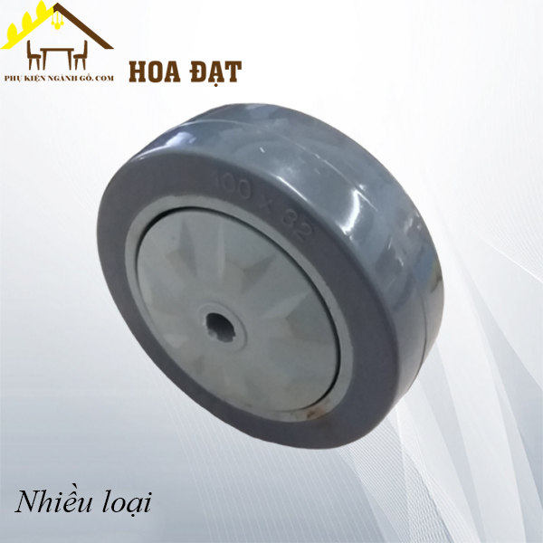 Bánh xe nhựa không càng đường kính 100mm CT100K