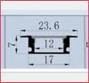 Nẹp nhôm đèn led chữ U Vinahardware kích thước 17.5x12.2x24.5mm màu mờ dài m NNU01-NNU01