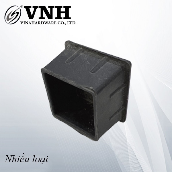 Nút nhựa chân bàn chụp ngoài, màu đen-NNBV25N