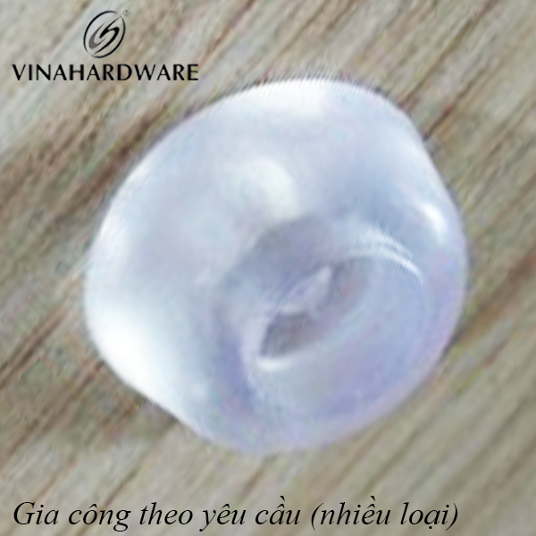 Chân đế nhựa phi 16mm nhựa trong ,màu trắng Vina - PB16W