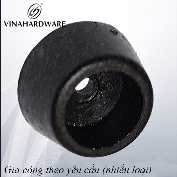 Chân đế nhựa 17x7mm, nhựa cứng, màu đen Vina - PB1707