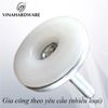 Chân tăng chỉnh Vinahardware loại 1/4x25mm, đế nhựa trắng 30x11mm TA142530-TA142530