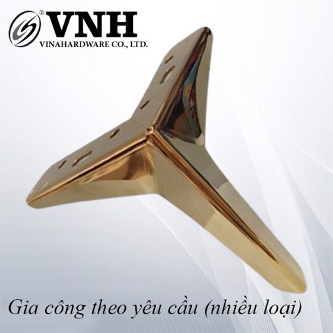 Chân tủ sắt màu vàng