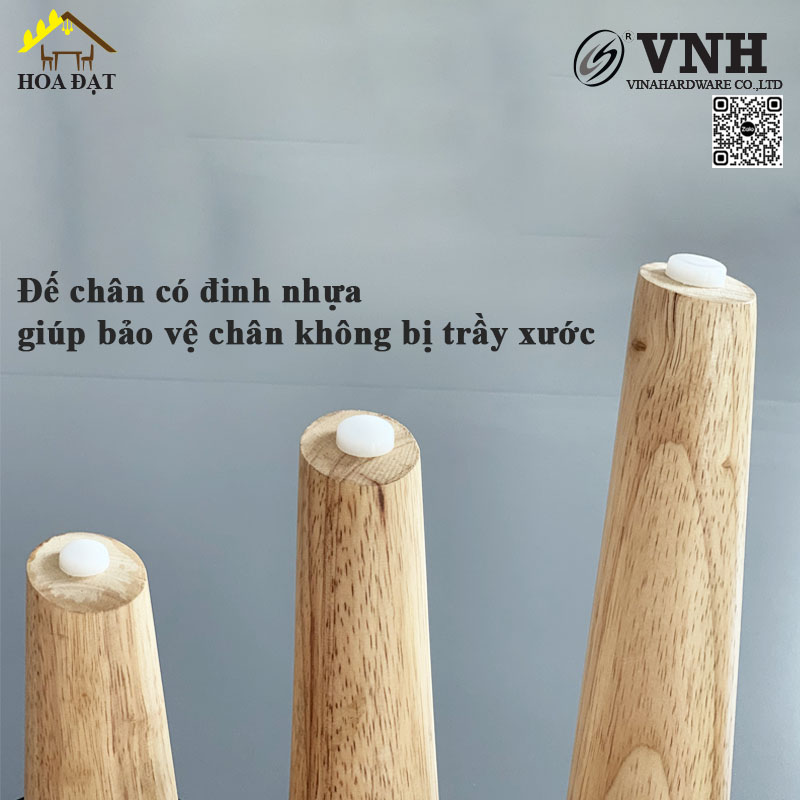 Chân bàn gỗ tiện tròn xéo-VNH3560H720