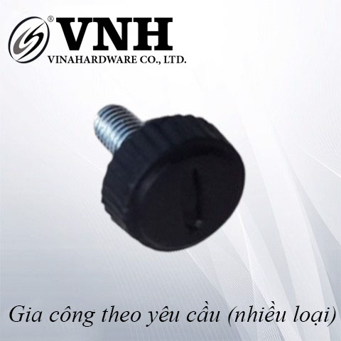 Chỉnh chân bàn 1 vạch 1/4, màu đen