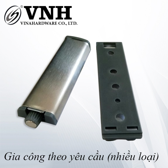 Chốt nhấn mở 80x20mm có nam châm hít màu nikel VNH PO893-PO893