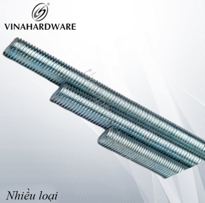 Ty ren kích thước 10mm,dài 2000mm màu trắng kẽm Vina - TR1020-TR1020