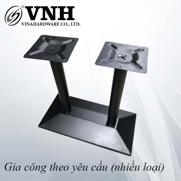 Chân bàn cà phê đôi, sơn đen - VNH007702