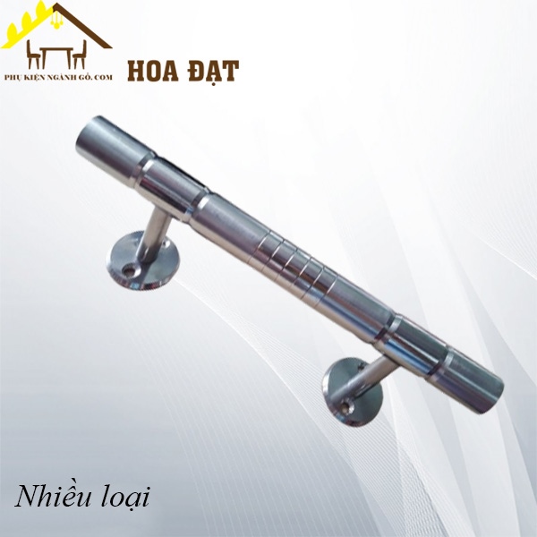 Tay nắm cửa inox phi 16 dài 220mm kiểu Nosovom SUS-304 HD0322