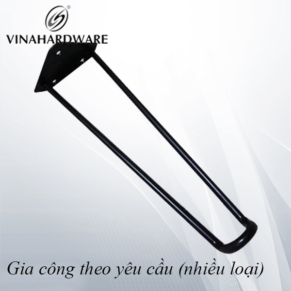 Chân bàn sắt kiểu, nan đặc , 400mm