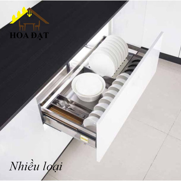 Giá kệ chén đĩa inox hộp gắn cánh 900mm VNR VNH0057R900