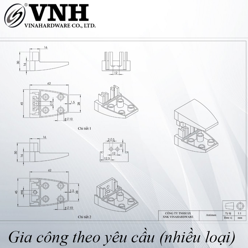 Kẹp kính để bàn - H0001T