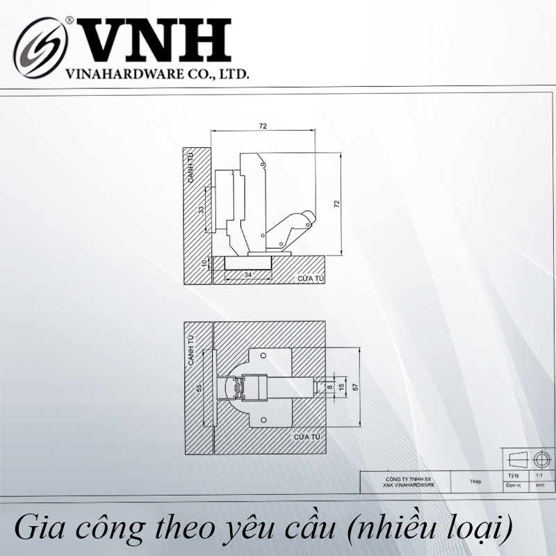 Bản lề bật 175 độ - H9987A15