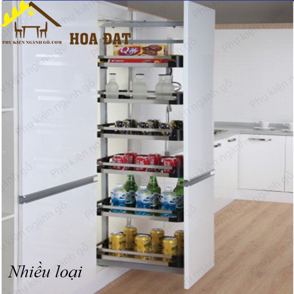 Giá kệ cho tủ kho chứa thực phẩm inox hộp cánh rút 400mm, 6 tầng VNR VNH002589