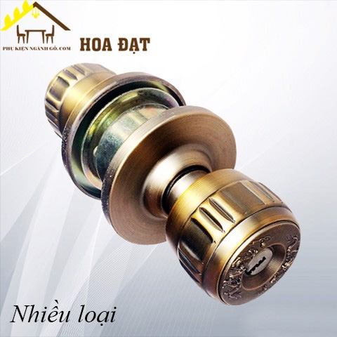 Khoá cửa núm tròn rồng nâu DL2123