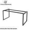 Khung bàn sắt tháo ráp rời hộp Vinahardware loại 30x30, sơn đen mờ - VNH70011003