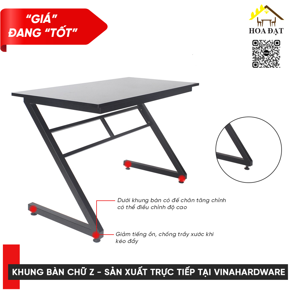 Khung bàn chữ Z 1100x500x730mm VNH286103-VNH086103