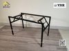 D1200xR600 | Khung bàn xếp gọn quán ăn Vinahardware sơn đen tĩnh điện - VNH6001200B