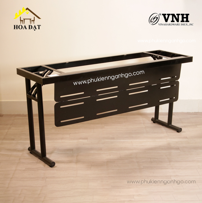 Khung bàn xếp gọn 1400x750x500mm, có yếm sơn tĩnh điện- VNH140075034B