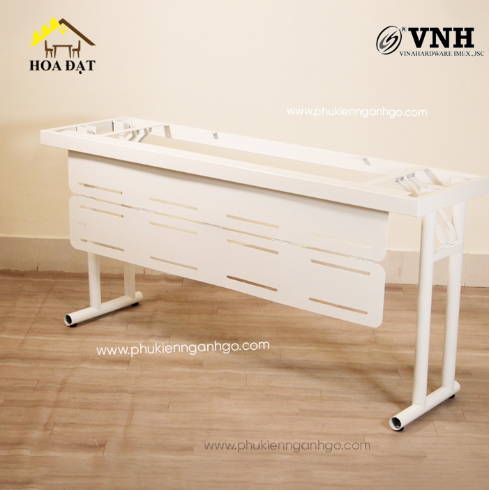 Khung bàn xếp gọn 1400x750x500mm, có yếm sơn tĩnh điện- VNH140075034B