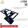 Khung bàn ăn mặt đá Vinahardware kích thước 1000x800x730mm, chân sơn đen - VNH148078