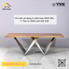 Chân bàn inox 304 Vinahardware, khung bàn inox, dày 1.0 ly (1080x310x730) - 2301.1.90803