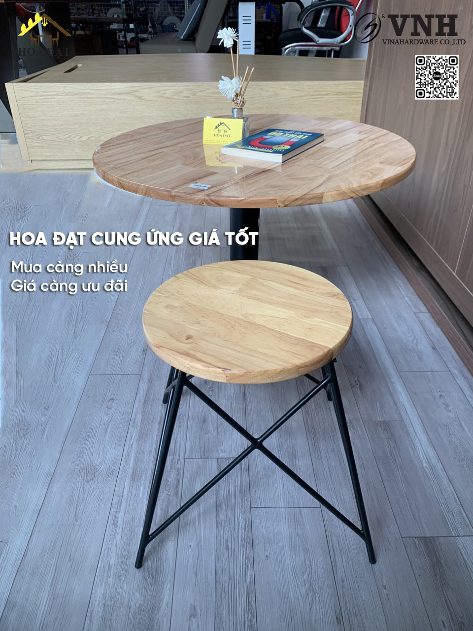 Khung chân sắt 348x199,5x320mm VNH-HDMF147 - Cà phê, quán ăn, decor