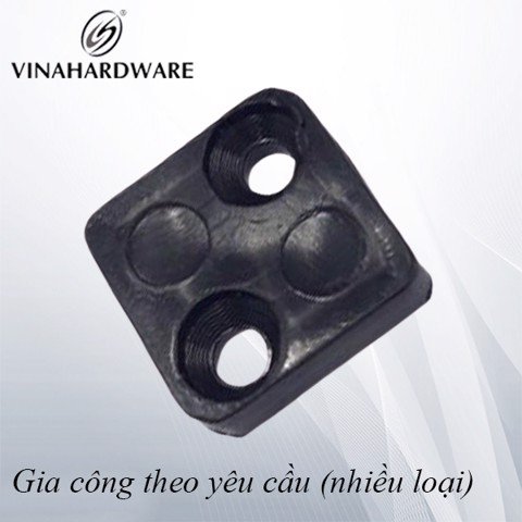 Chân đế vuông 2 lỗ vít màu đen 20x20 VNH2923599