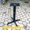 Mặt bích bàn vuông - Bas đỡ mặt bàn sắt cà phê Vinahardware, sơn đen - 240x240mm - VNH400700B1