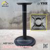 Mặt bích bàn vuông - Bas đỡ mặt bàn sắt cà phê Vinahardware, sơn đen - 240x240mm - VNH400700B1