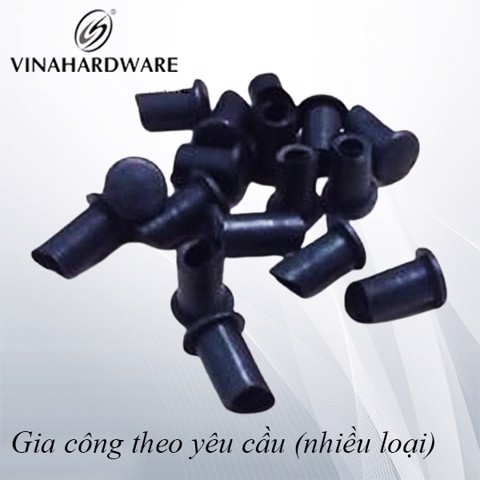 Nút chụp ống phi 10mm, đế 14mmm màu đen nhựa cứng NN1014 (cái)