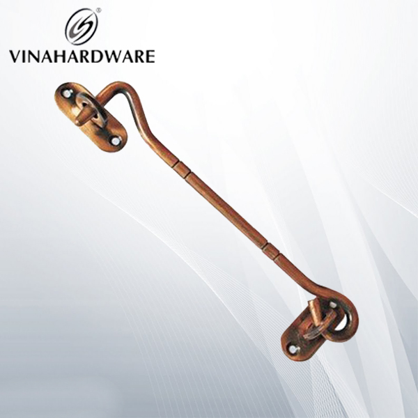 Móc gió kích thước 150mm, phi 10mm inox đặc biệt, màu nâu Vina / Window eye hook - VNH000010