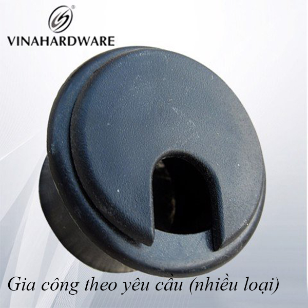 Nắp luồn dây điện nhựa màu đen (nhiều loại) W50B