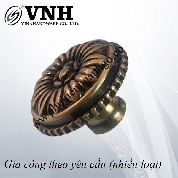 Núm tay nắm hoa văn 22x18mm