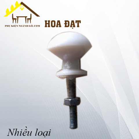 Núm gù nhựa phi 15 cao 20 kèm bulong 4x26 HD0026N