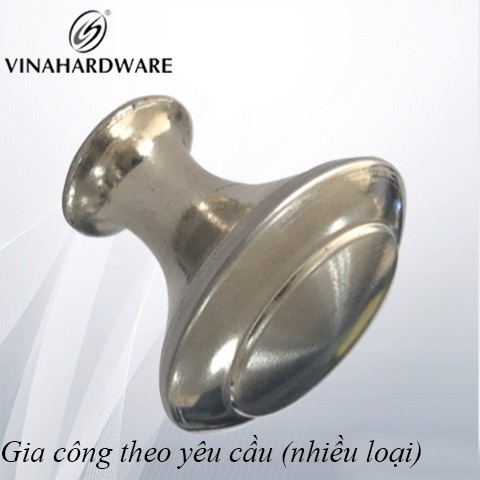 Núm tủ inox 201, cao 22mm, phi 24mm, HD2224-HD2224