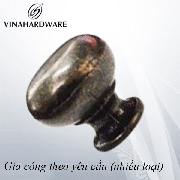 Núm tay nắm nhỏ 18x18mm màu giả cổ- VNH1818Y