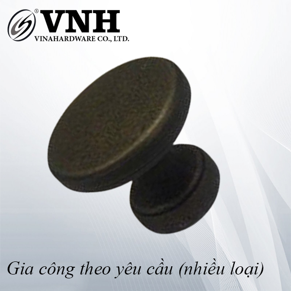 Núm tay nắm tròn màu xi cổ, tiện 22mm VNH HD0080Y22