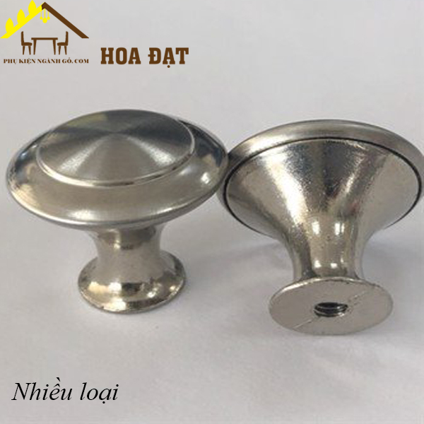 Núm tủ inox 201, cao 22mm, phi 24mm, HD2224