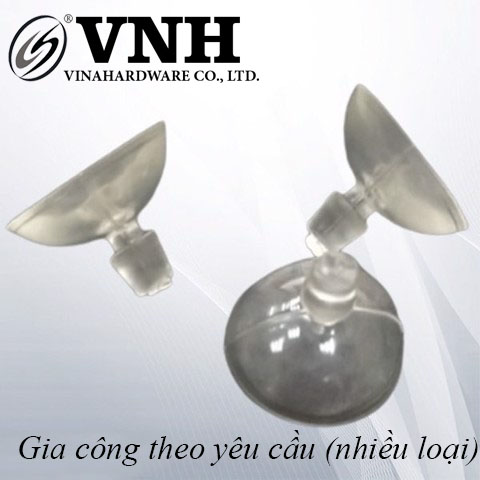 Nút hít kính nhựa dẻo, màu trắng trong